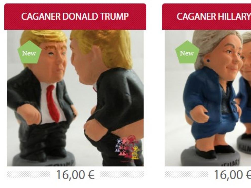 Hillary Clinton y Donald Trump ya tienen su 'caganer'