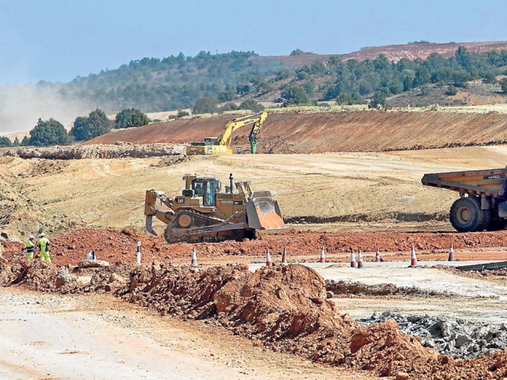 Trabajos relativos a la construcción de la autovía en las inmediaciones de Torreblacos