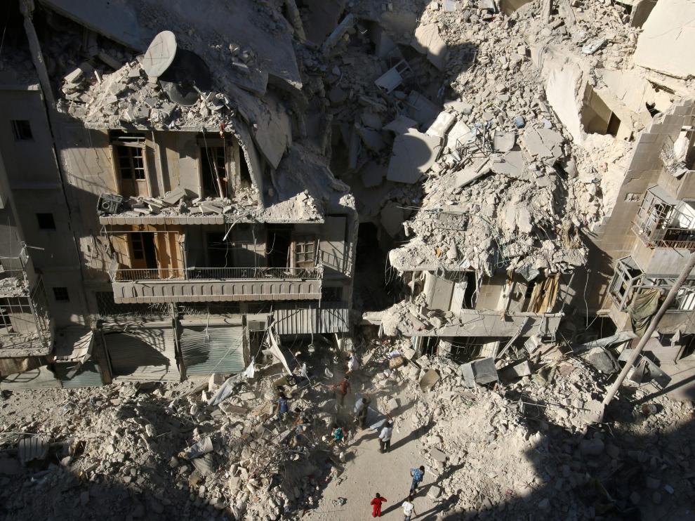 Zonas afectadas de Alepo por los bombardeos