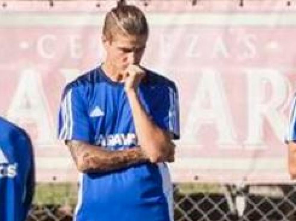 Wilk, con gesto serio, en su penúltimo entrenamiento antes de caer lesionado de gravedad.