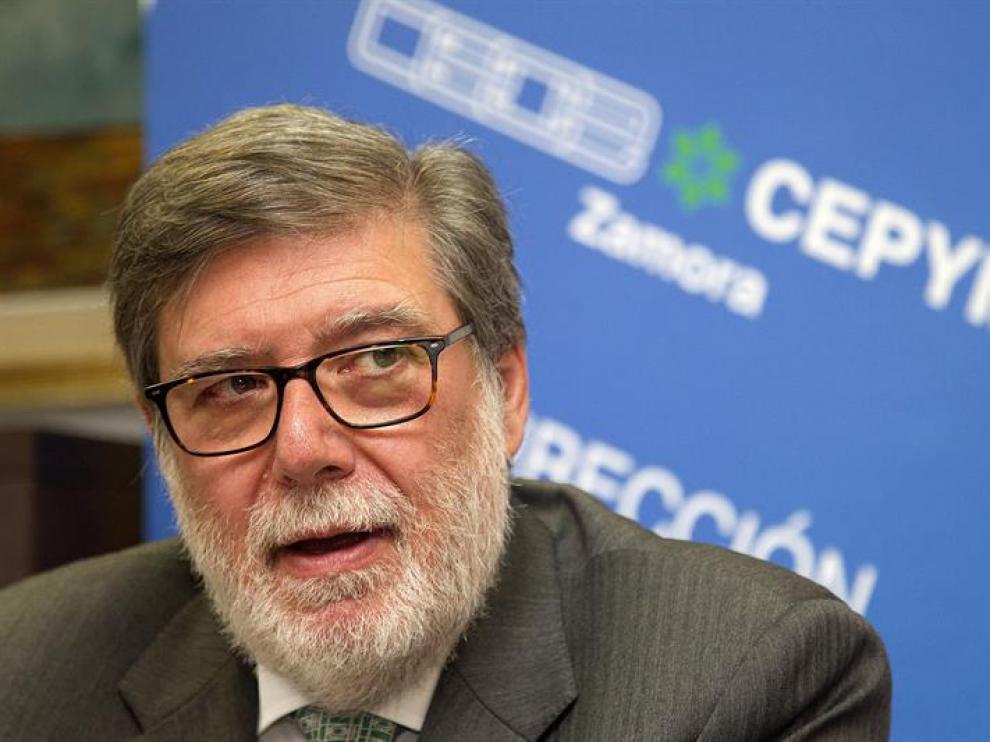 El presidente de Cecale, el soriano Santiago Aparicio