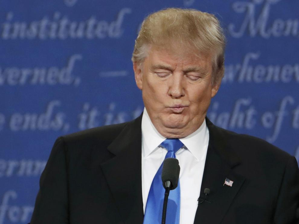 Donald Trump durante el primer debate.
