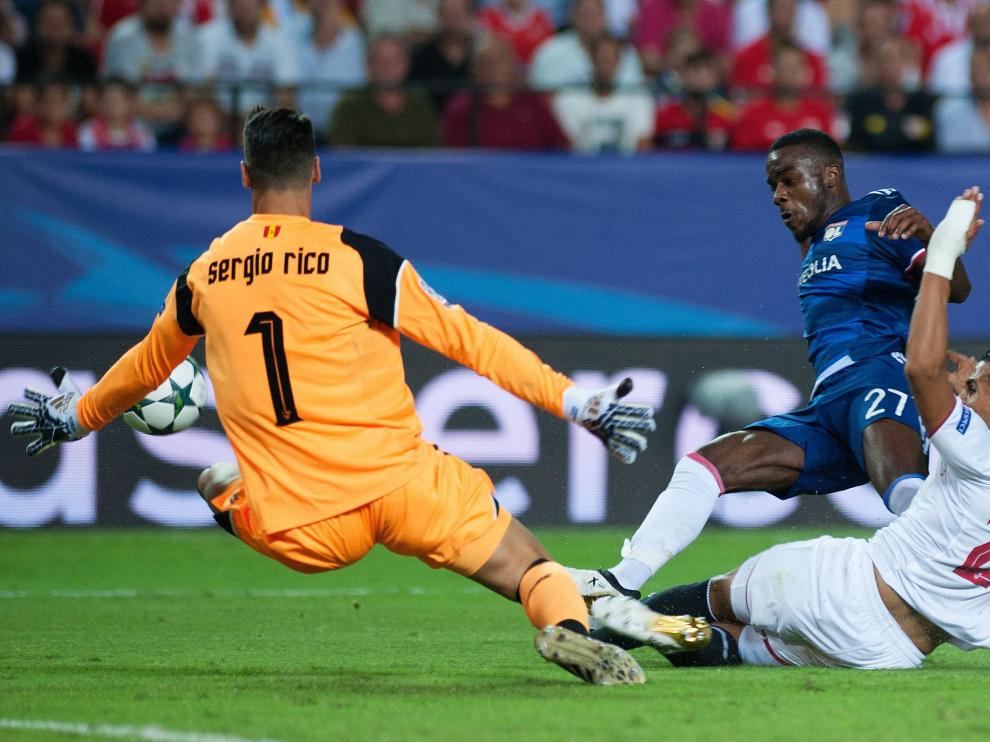 El Sevilla contra el Olympique Lyon