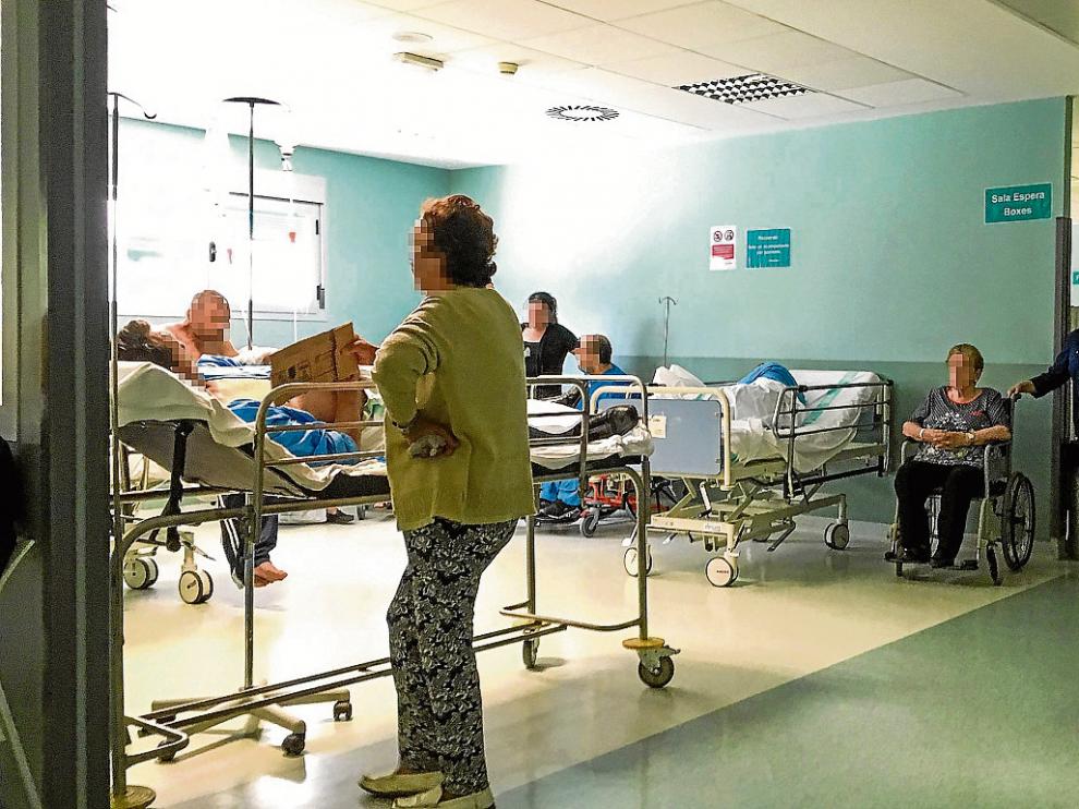 Saturación urgencias del Hospital Miguel Servet.