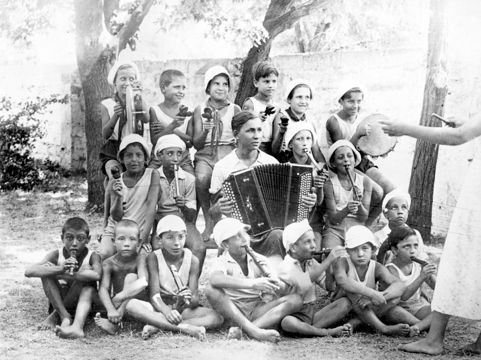 Una de las imágenes que forma parte de la exposición 'Los niños de la guerra cuentan su vida'.