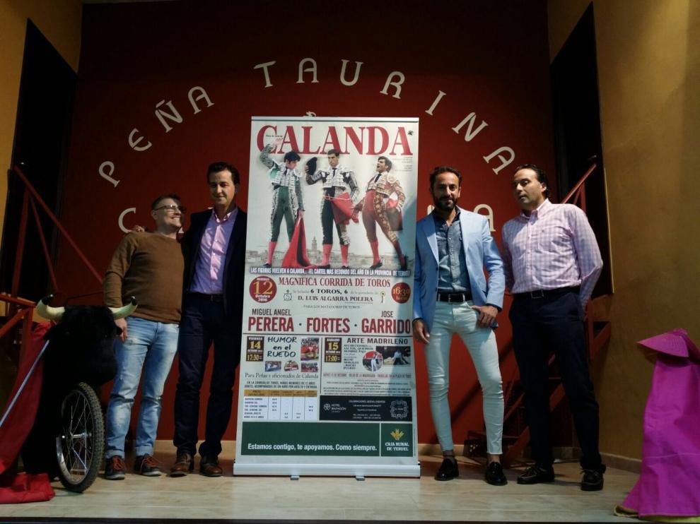 Perera, Fortes y Garrido, cartel de primer nivel para el Pilar en Calanda