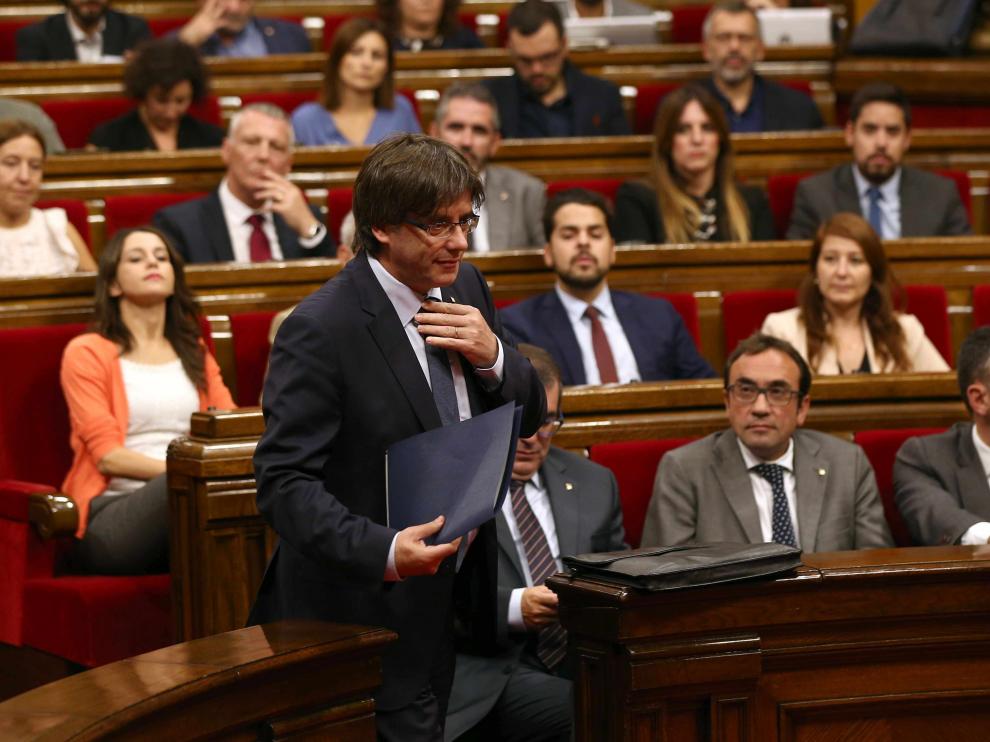 Cuestión de confianza en el parlamento de Cataluña