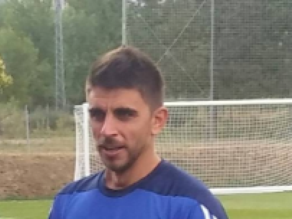 Xabi Irureta, en un entrenamiento.
