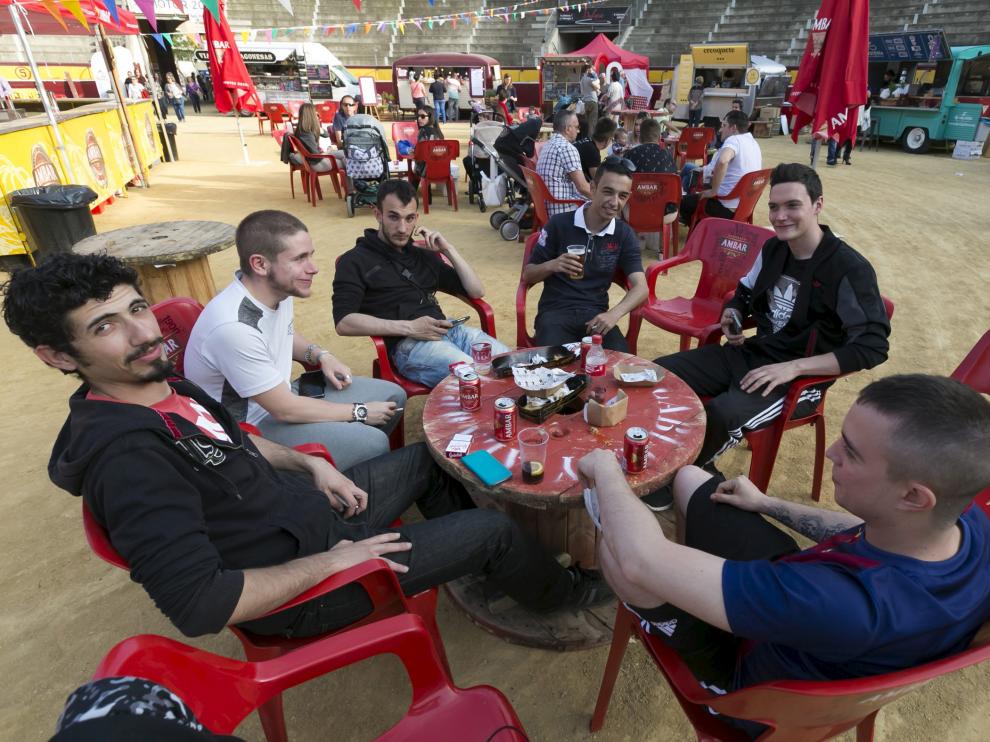 Evento gastronómico Varan Van, celebrado también en la plaza de toros de Huesca.