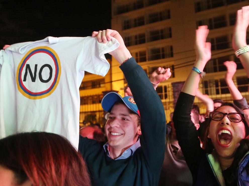 Partidarios del 'No' celebran los resultados