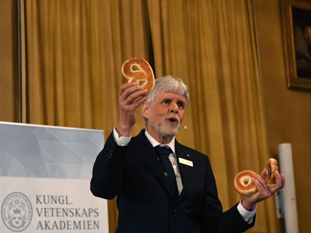 Rueda de prensa de la presentación del Nobel de Física