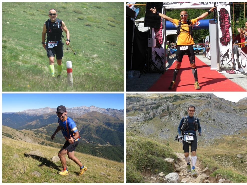Los cuatro deportistas aragoneses que aspiran a acabar el reto de la Challenge La Magia de los Pirineos