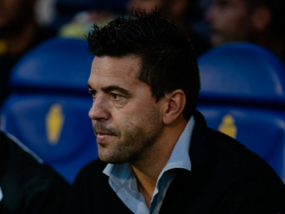 Cosmin Contra, hace 25 días en su visita a La Romareda, donde el Alcorcón perdió 2-0 ante el Real Zaragoza.