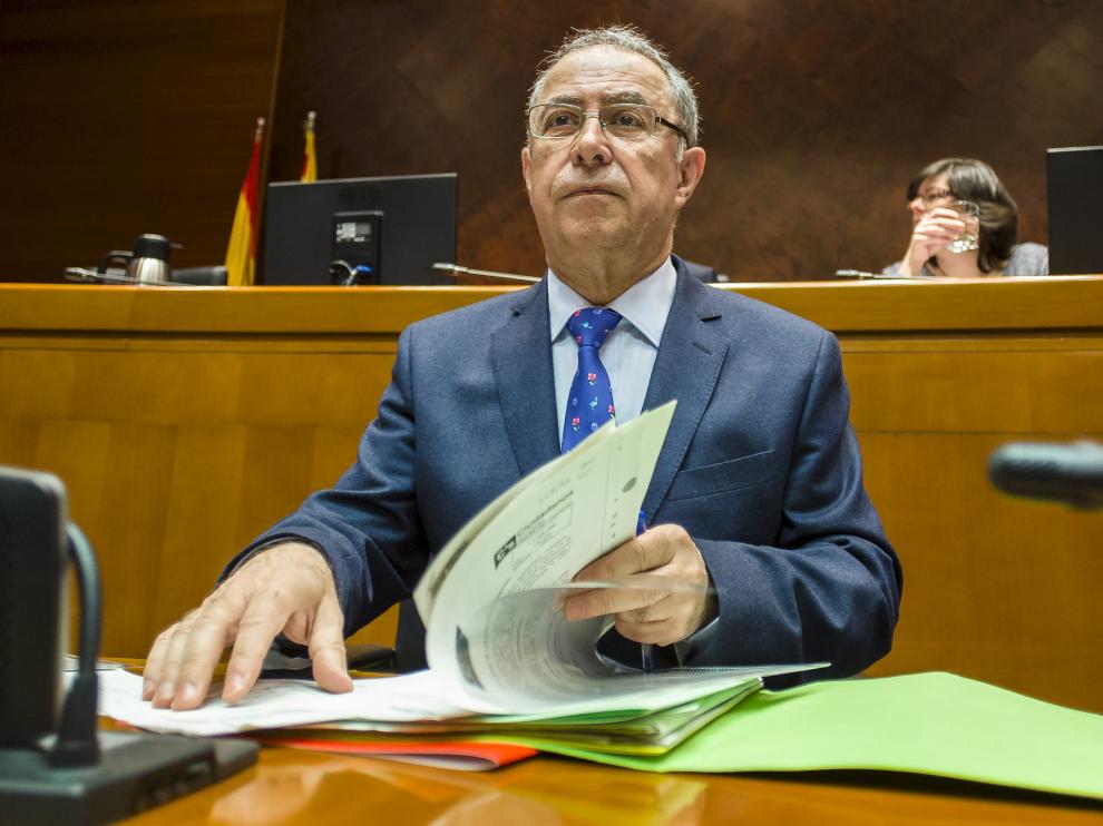 Fernando Gimeno, en una comparecencia ante la comisión de Hacienda de las Cortes