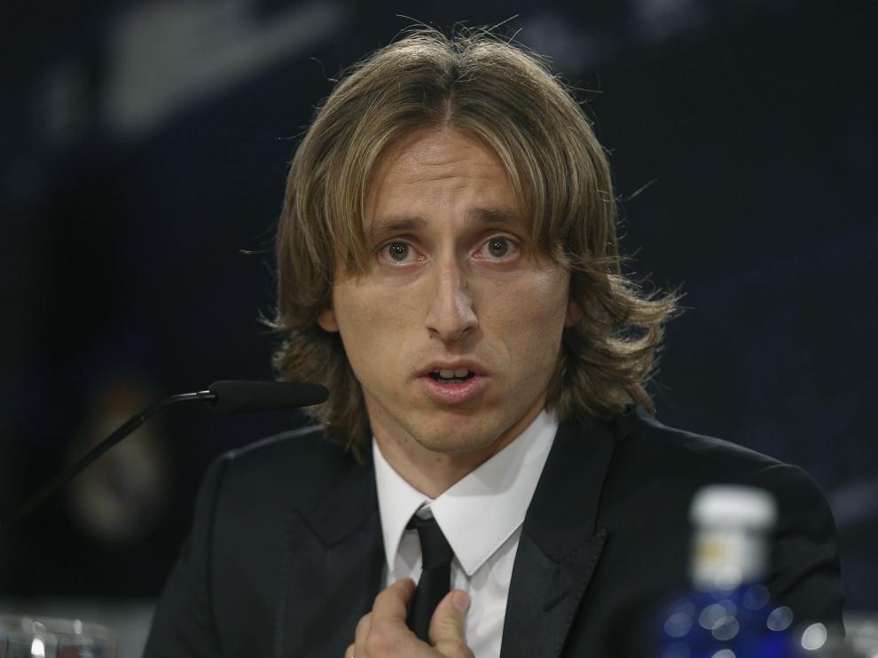 El futbolista del Madrid Luka Modric.
