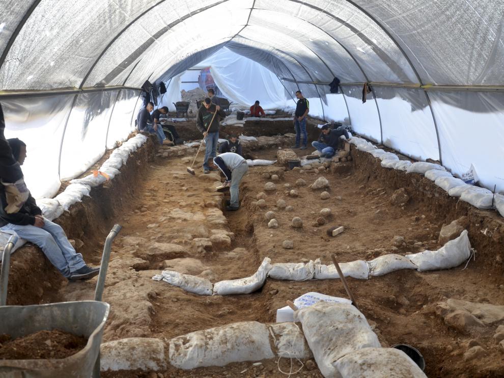 Una excavación en Jerusalén