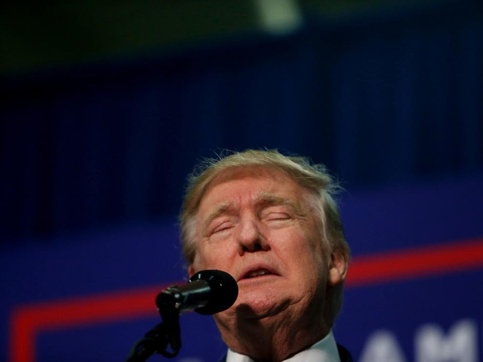Donald Trump en su mitin de Carolina del Norte
