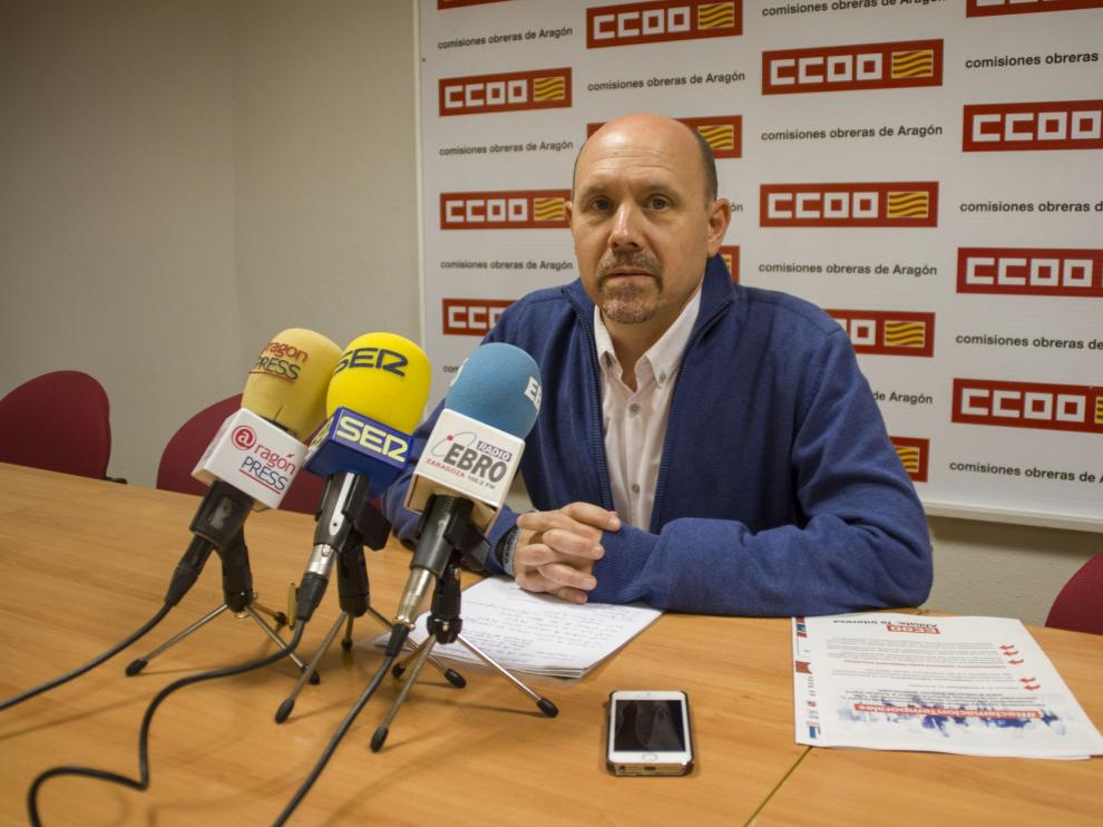 Manuel Pina, secretario de Acción Sindical de CC. OO. Aragón