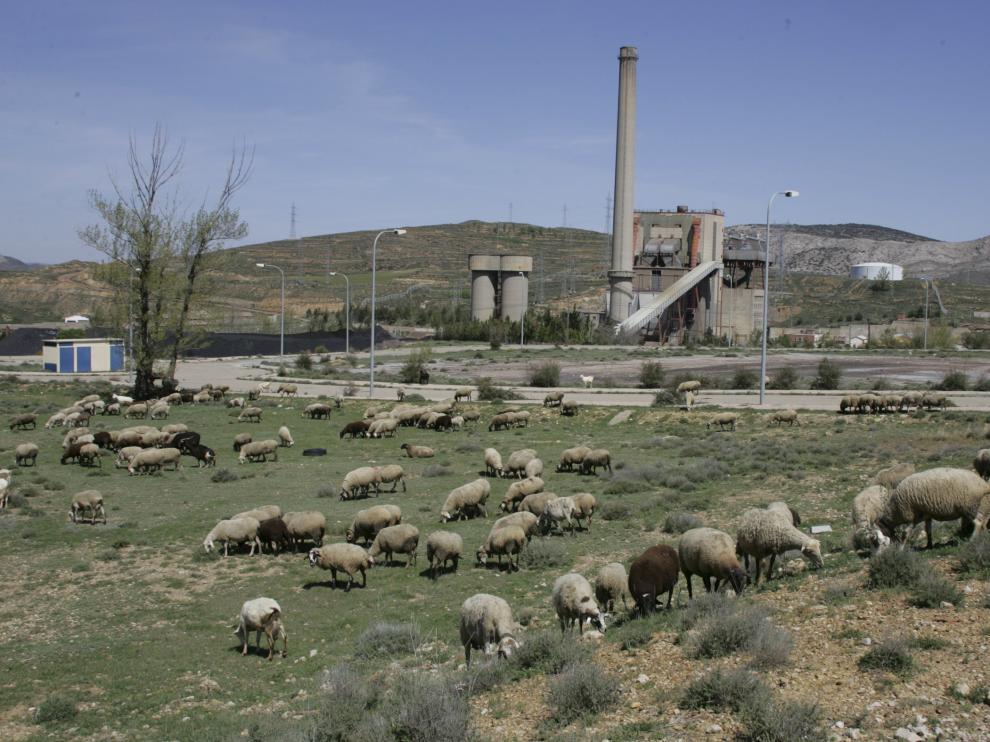 Instalaciones obsoletas de la térmica de Escucha.
