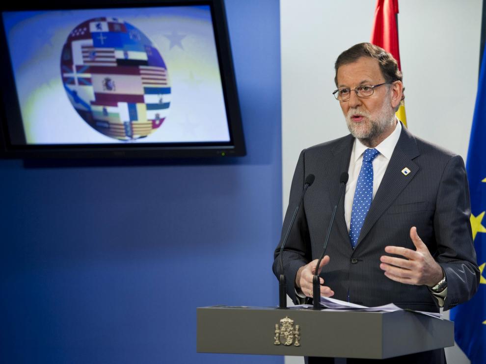 Mariano Rajoy en rueda de prensa
