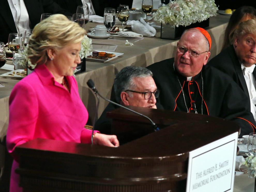 La cena se celebró en el hotel Waldorf Astoria.