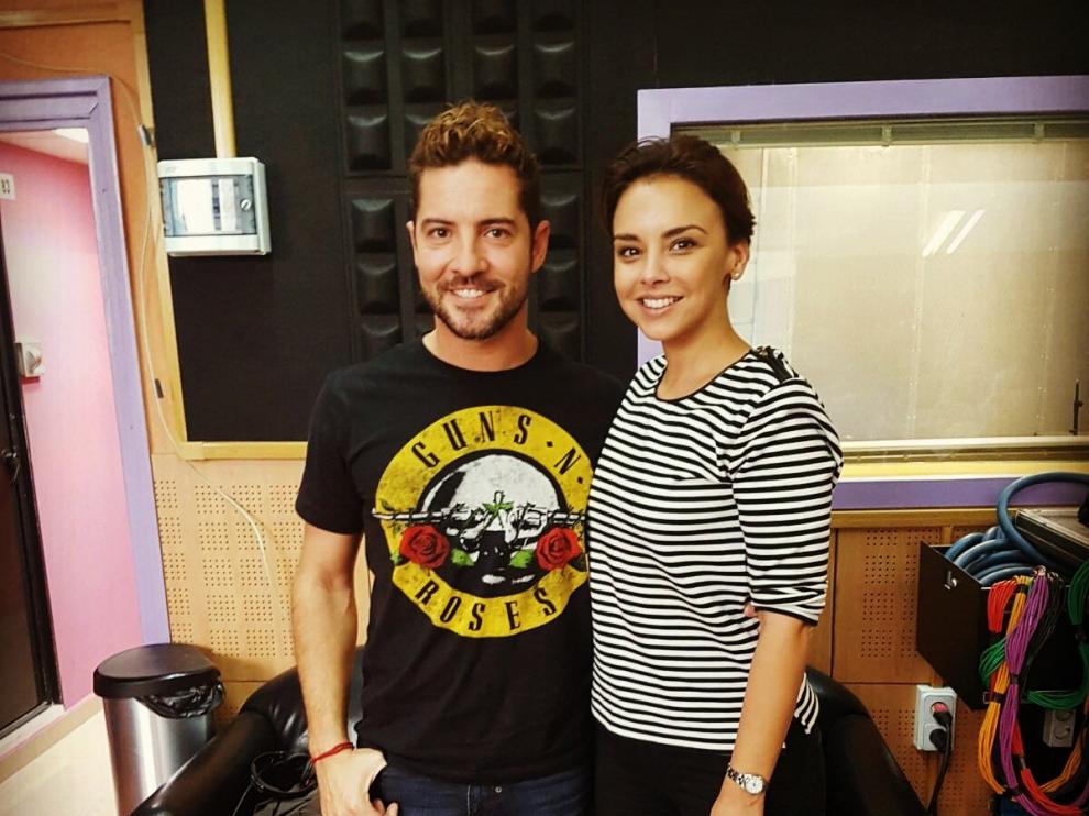 David Bisbal y Chenoa en los ensayos de 'Escondidos'