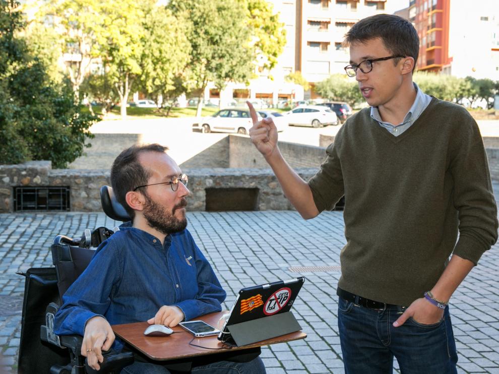Errejón y Echenique, juntos en una imagen de archivo