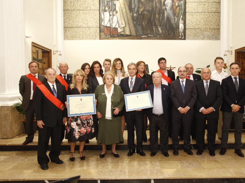Una imagen del homenaje en Urrea de Gaén