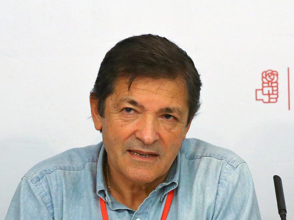 Javier Fernández, durante el Comité Federal