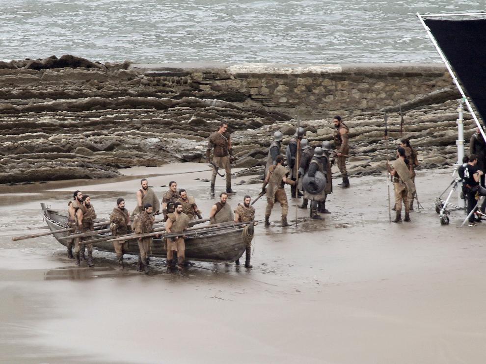 Rodaje de Juego de Tronos en Zumaia.