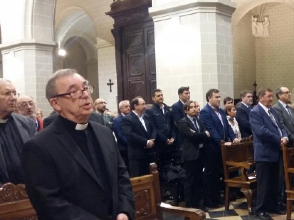 Mayte Pérez, en la inauguración de las obras de la Catedral de Teruel.