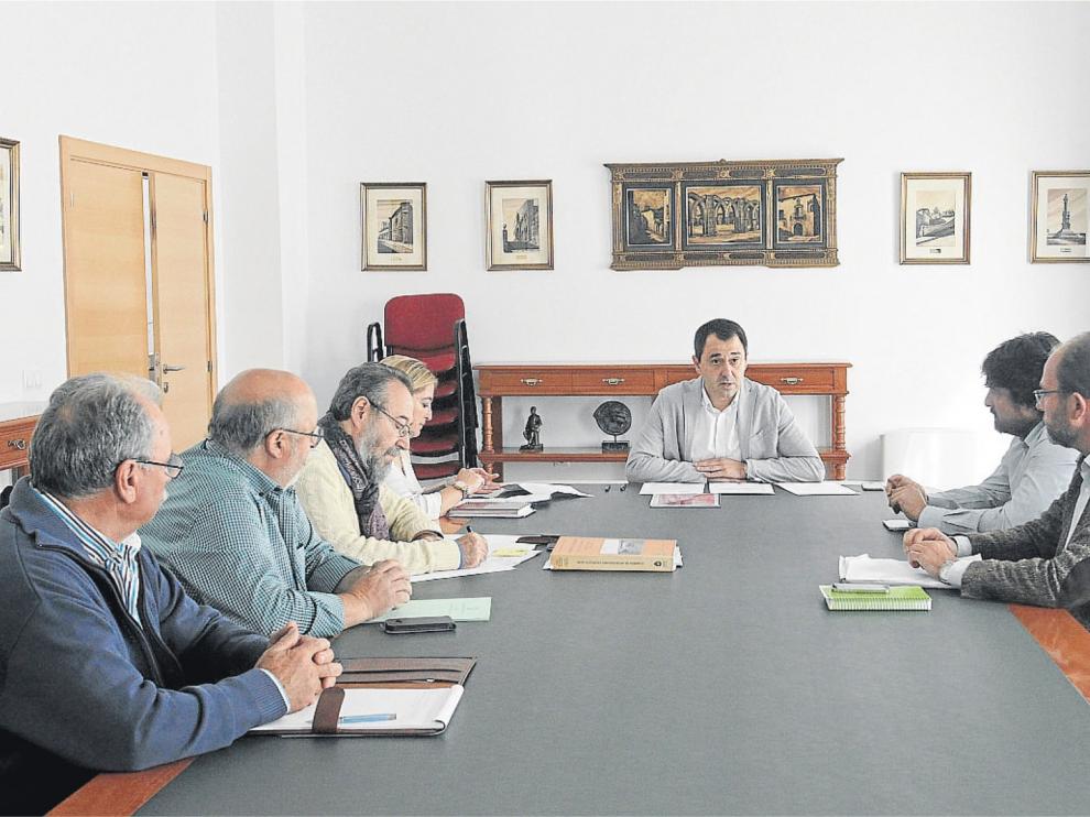 Reunión el pasado septiembre de las administraciones en torno a Nvmancia 2017.