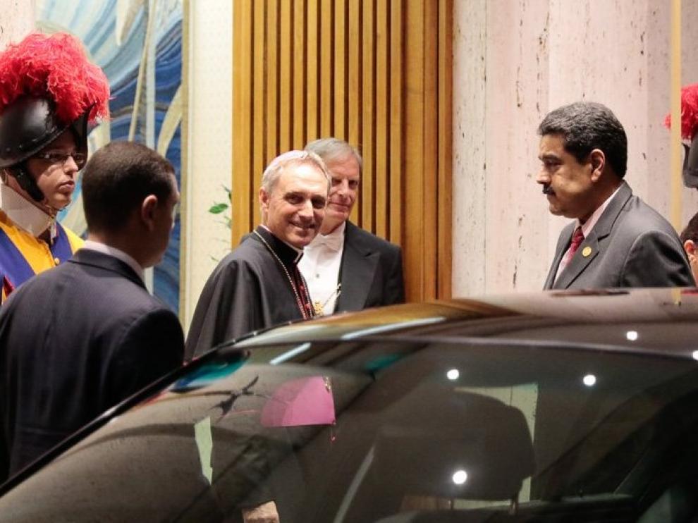 Nicolás Maduro de visita en el Vaticano