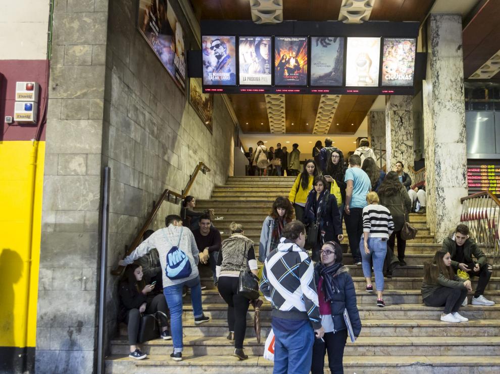 Cines Palafox en Zaragoza este lunes.
