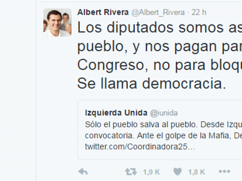 Albert Rivera en Twitter
