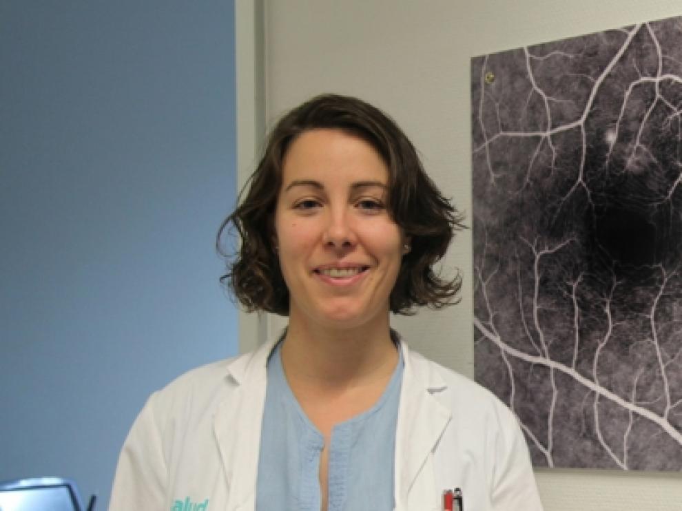 La doctora Pilar Calvo Pérez, oftalmóloga del Hospital Universitario Miguel Servet