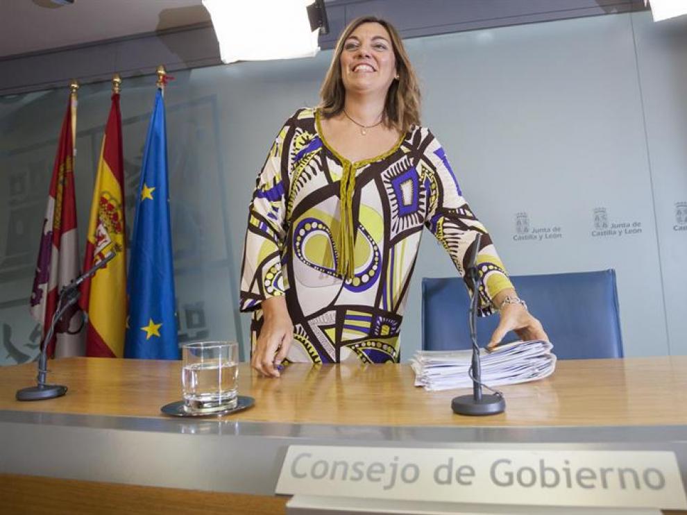 La consejera de Agricultura y Ganadería y portavoz de la Junta de Castilla y León, Milagros Marcos.