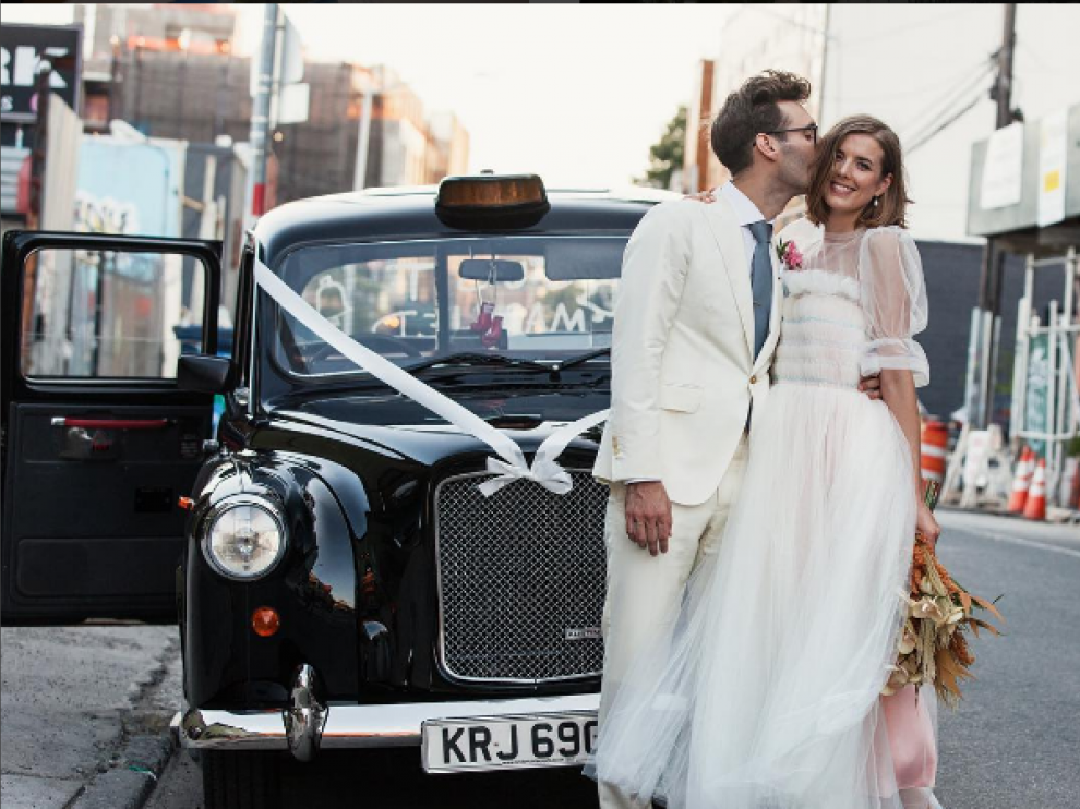 Boda de Agyness Deyn en Brooklyn.