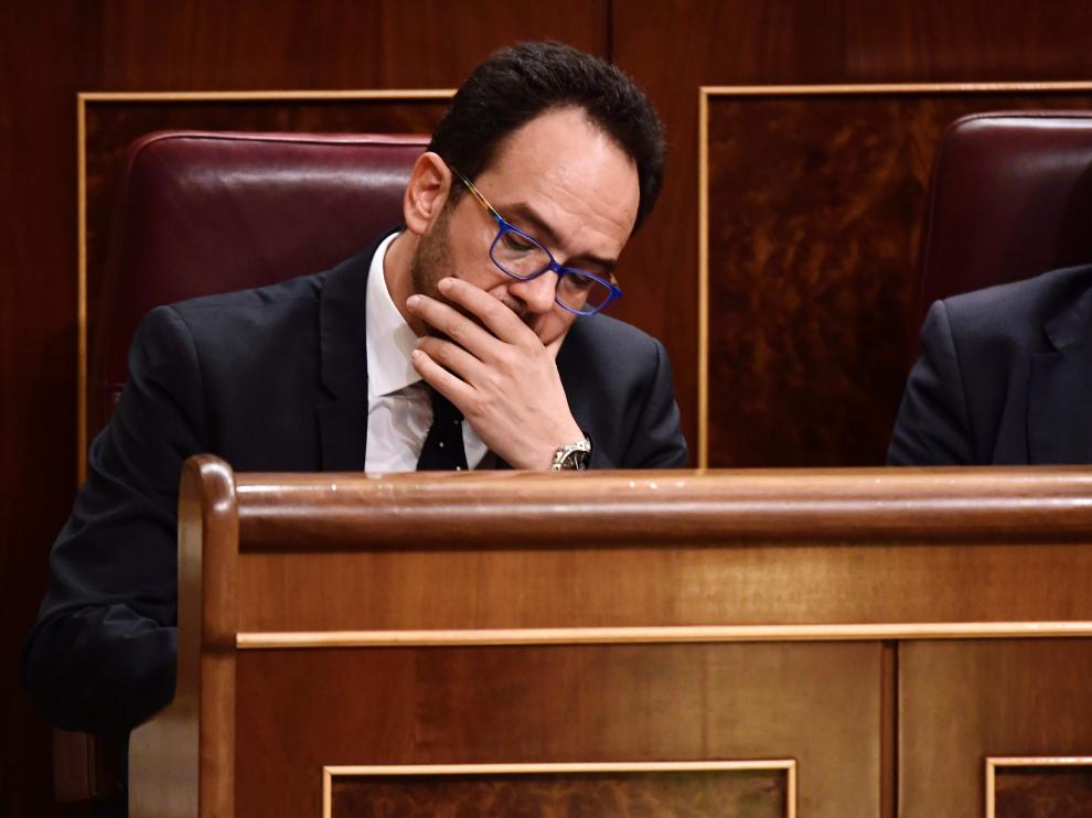 El portavoz del PSOE en el Congreso, Antonio Hernando.