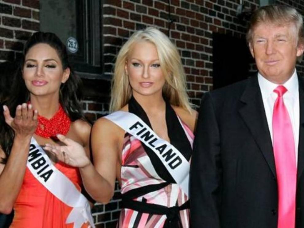 Ninni Laaksonen junto a Donald Trump.