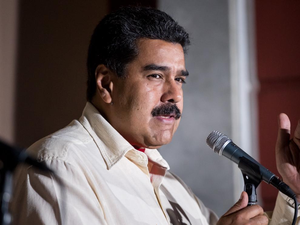 Nicolás Maduro durante un discurso.
