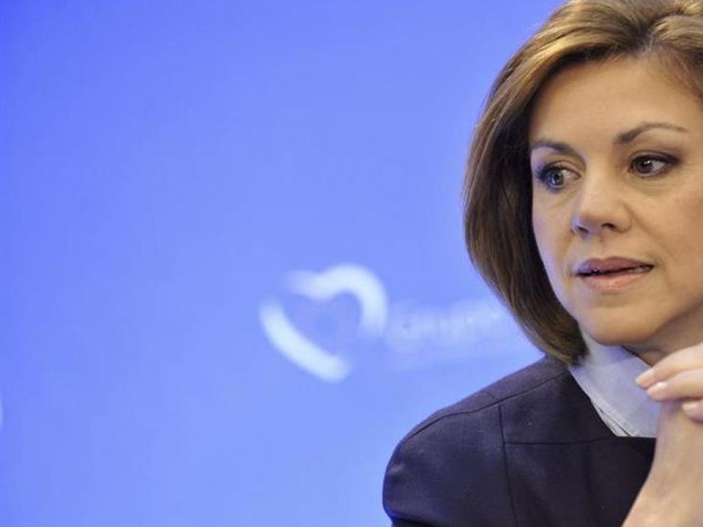 María Dolores de Cospedal, segunda ministra de Defensa de la democracia.