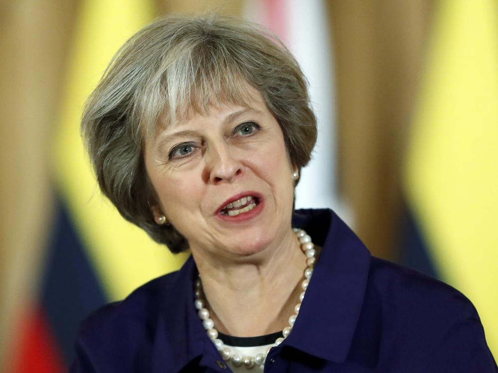 La primera ministra británica, Theresa May.