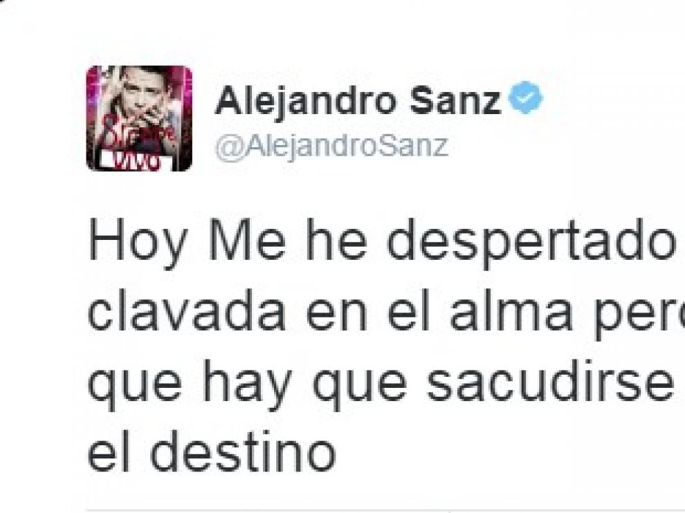 Reacción de Alejandro Sanz tras conocerse que Trump es el presidente de Estados Unidos.