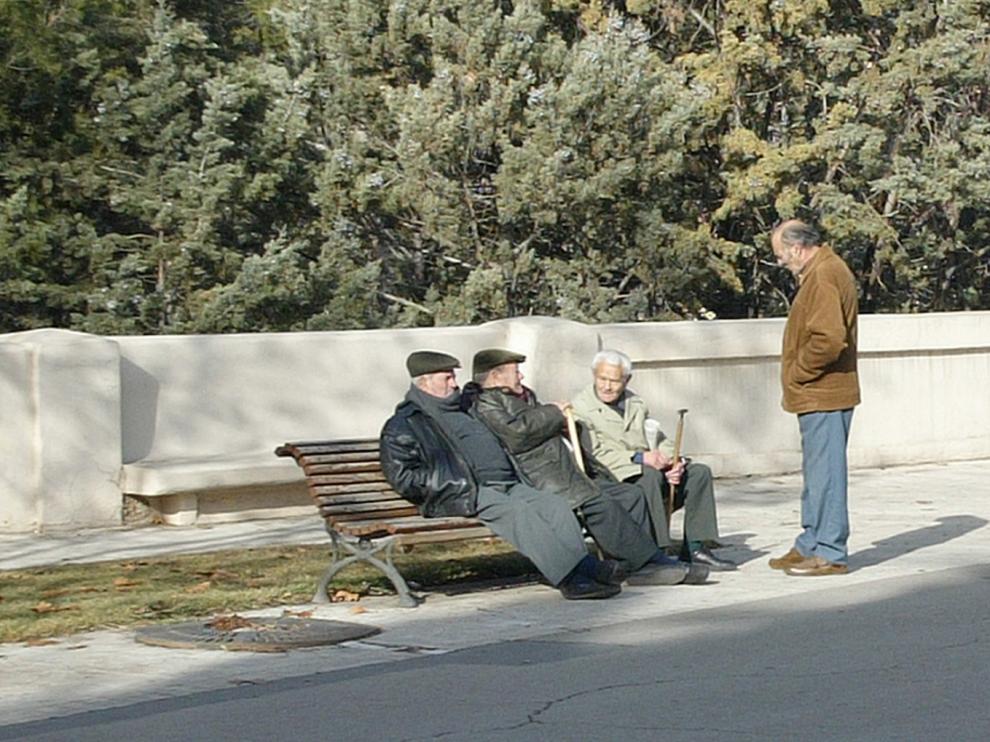 Un grupo de jubilados aragoneses.