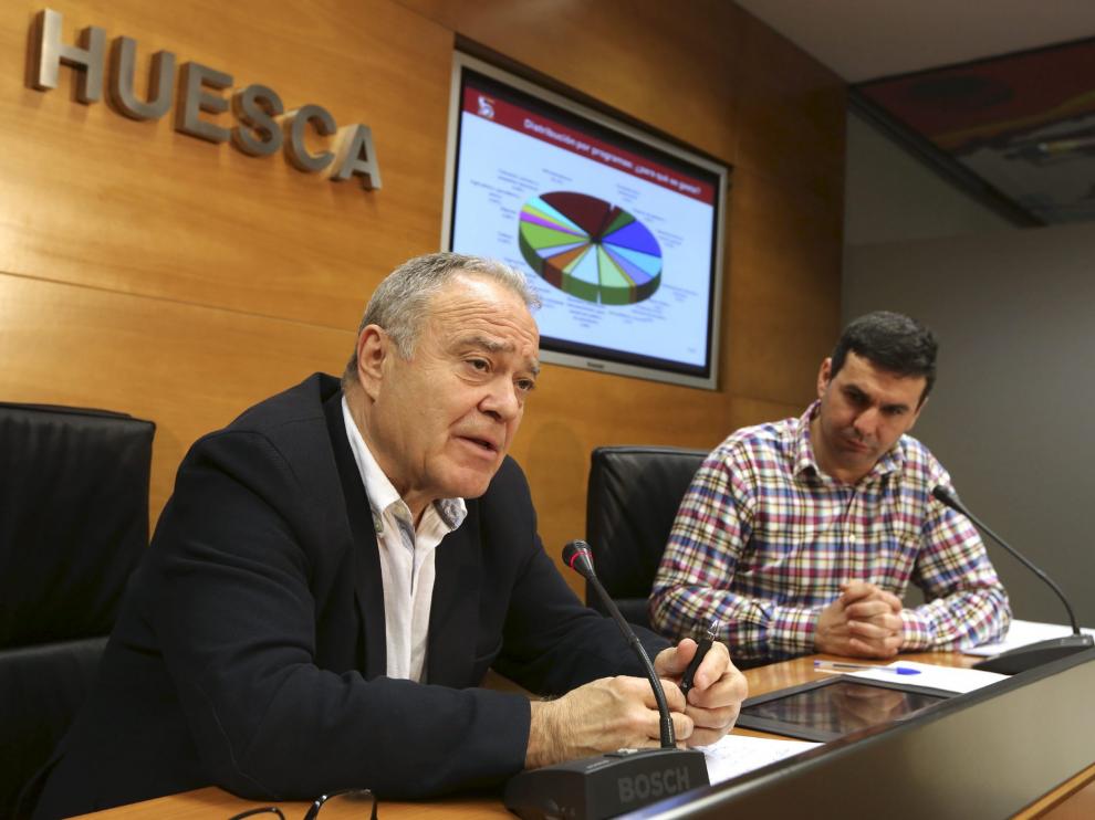El presidente de la Diputación de Huesca, Miguel Gracia Ferrer