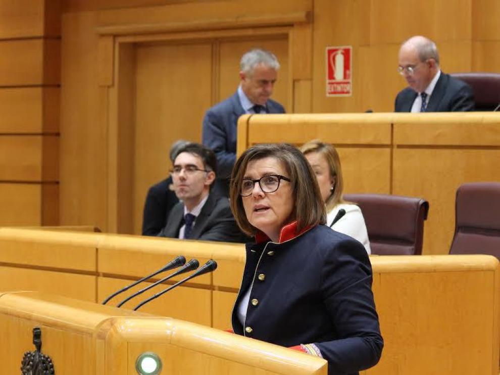 La presidenta del PP de Soria y Senadora por la provincia de Soria, Mar Angulo.