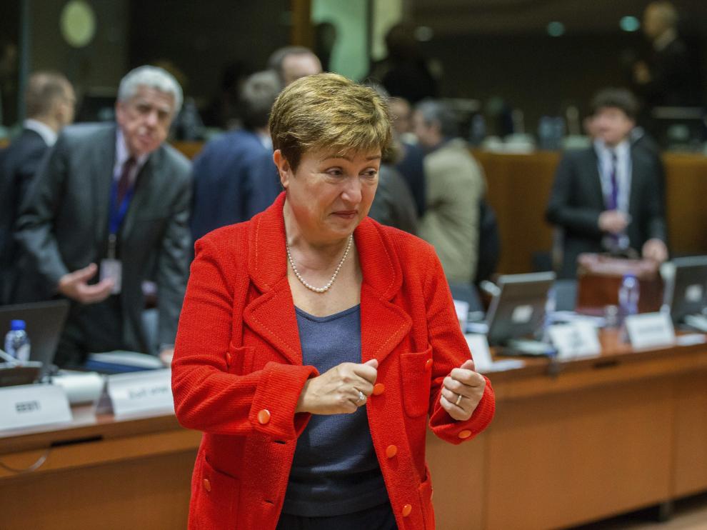 La aún comisaria europea de Presupuesto, Kristalina Georgieva.