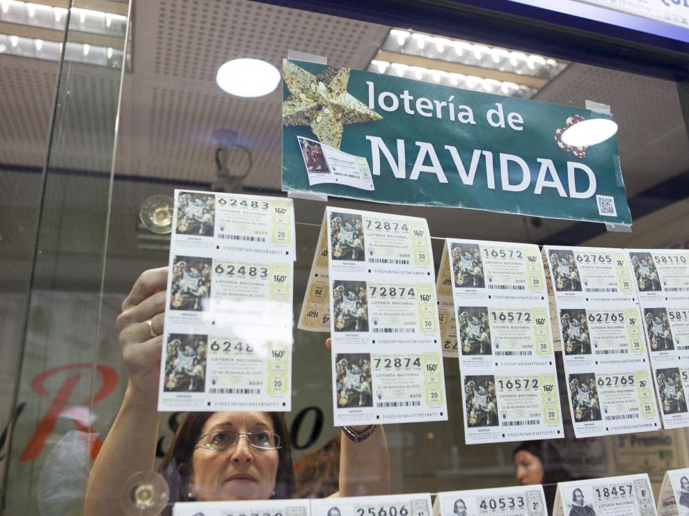 Décimos del sorteo de lotería de Naviadad