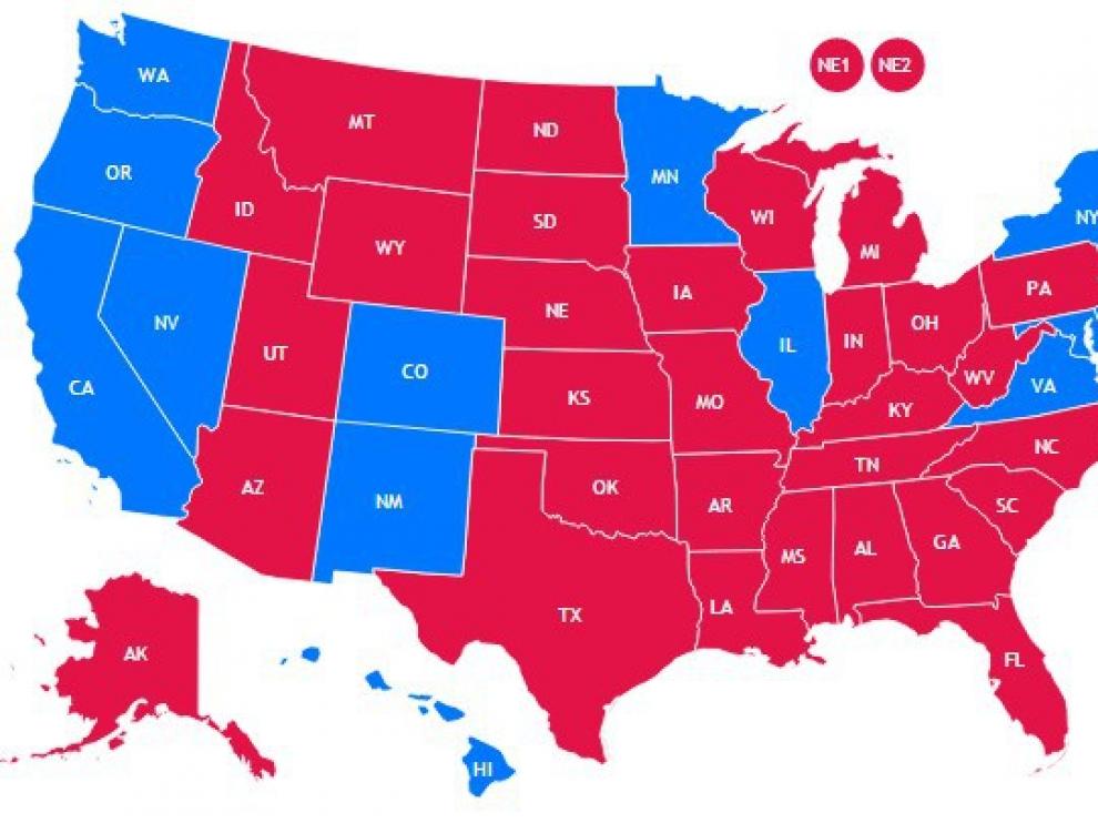 Resultados de las elecciones 2016 en Estados Unidos